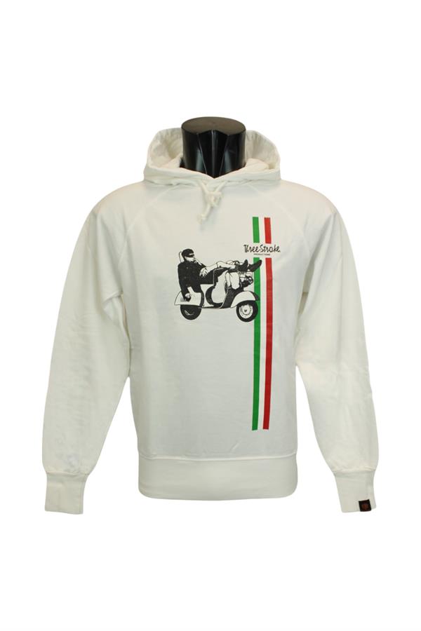 THREE STROKE FELPA CAPPUCCIO
