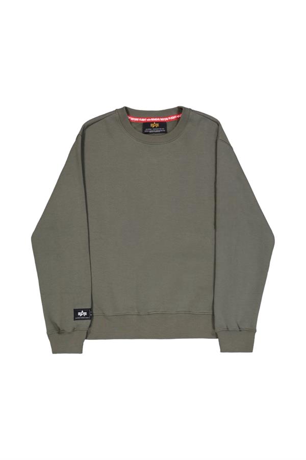 ALPHA INDUSTRIES LABEL SWEATER BACK PRINT