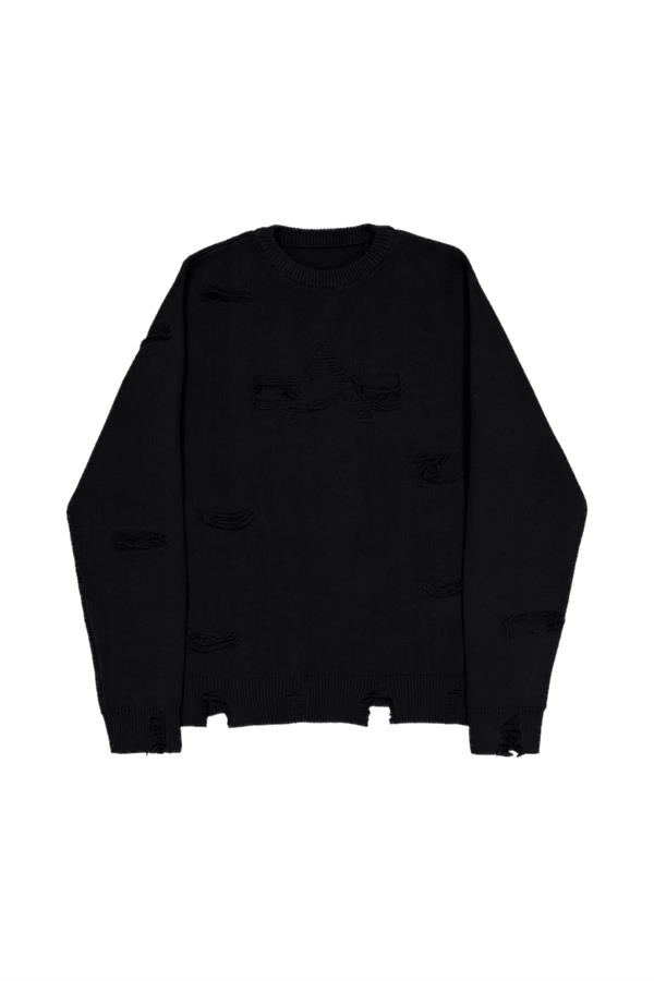 ALPHA INDUSTRIES DISTRESSED LOGO PULLOVER