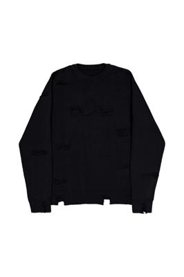 ALPHA INDUSTRIES DISTRESSED LOGO PULLOVER