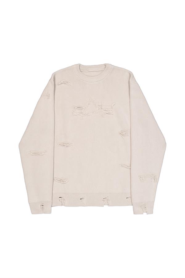 ALPHA INDUSTRIES DISTRESSED LOGO PULLOVER