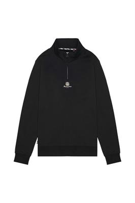 AQUASCUTUM CENTERDE LOGO 1/4 ZIP FLEECE