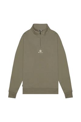 AQUASCUTUM CENTERED LOGO 1/4 ZIP FLEECE