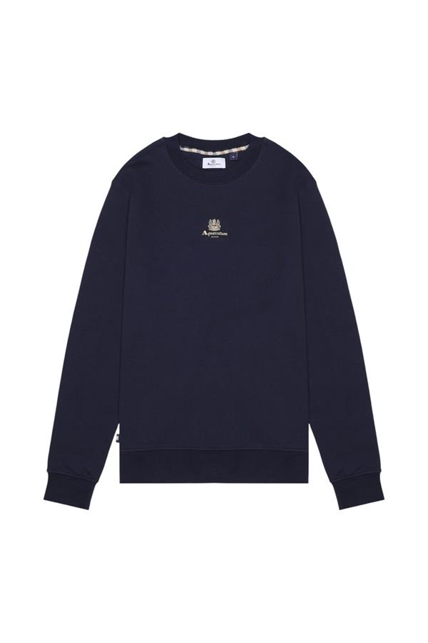 AQUASCUTUM CENTERED LOGO CREWNECK